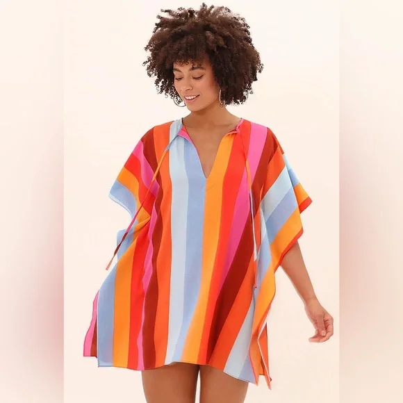 Buddy Love Multicolor Pixie Tunic Dress Cabana, SZ S/M NWT - Picture 1 of 9